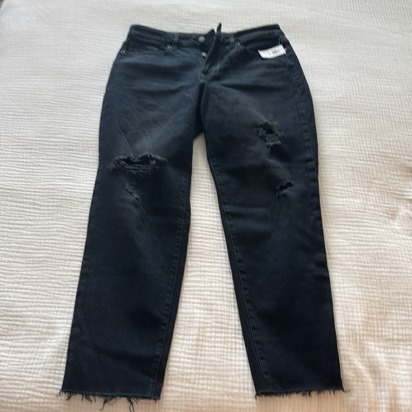 Old Navy High-Waisted O.G. Straight Button-Fly Cut-Off Jeans Trinity BRAND NEW - Picture 7 of 8